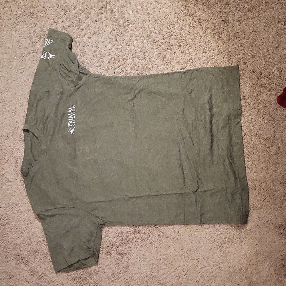 Primal Kitchen Army green shirt men's small